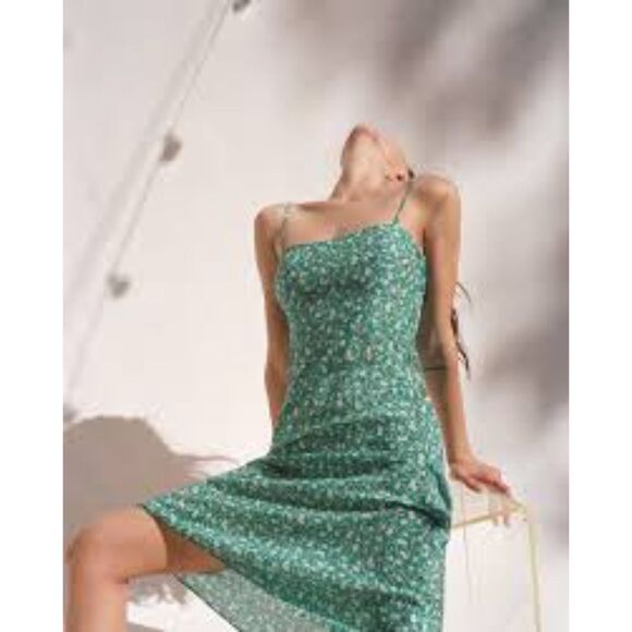 Realisation Par Amelia Dress in Poison Ivy Green Ivory Extra Large - Picture 3 of 14